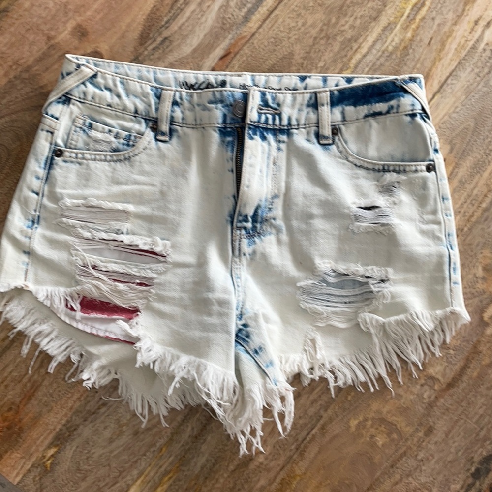 American flag cut off shorts